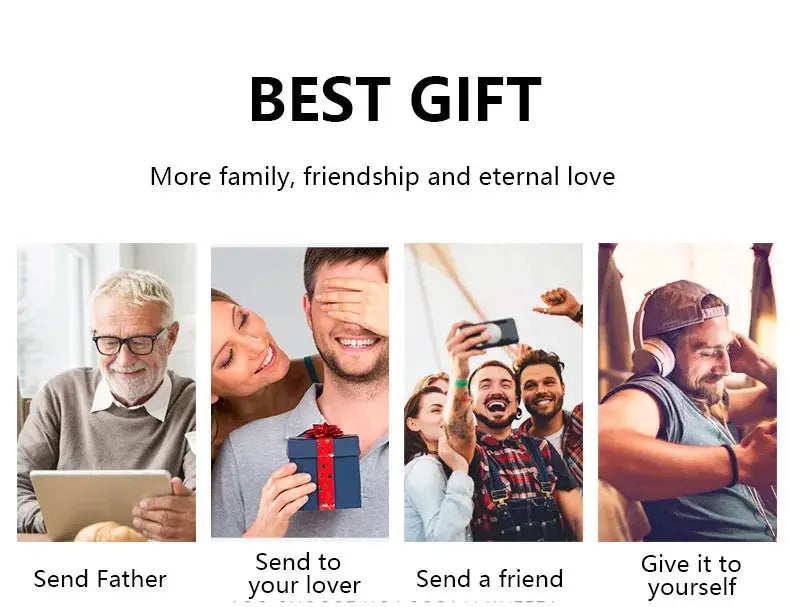 Best Gift banner with four gift ideas: Send Father, Send to your lover, Send a friend, or Give it to yourself