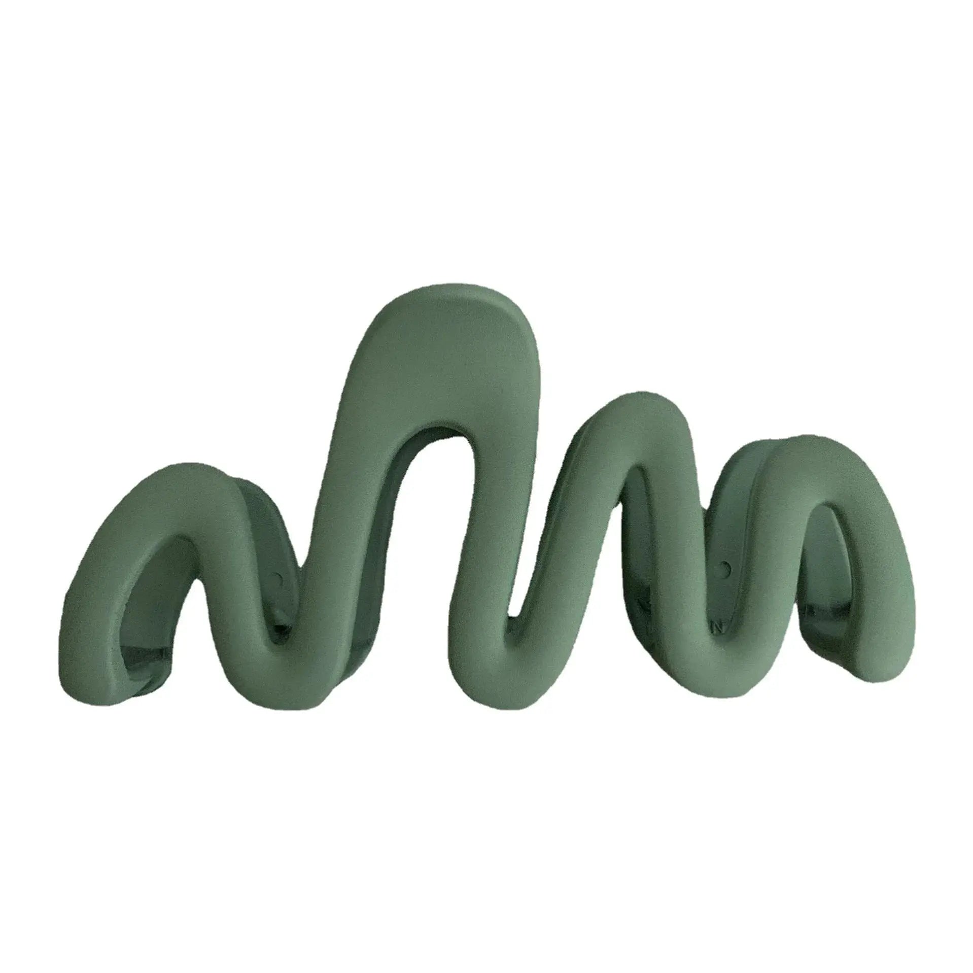 Trendy Matte Curve Hair Claw Clip Large Shark Crab Clip For Women With Secure Hold For Back Of Head Styles