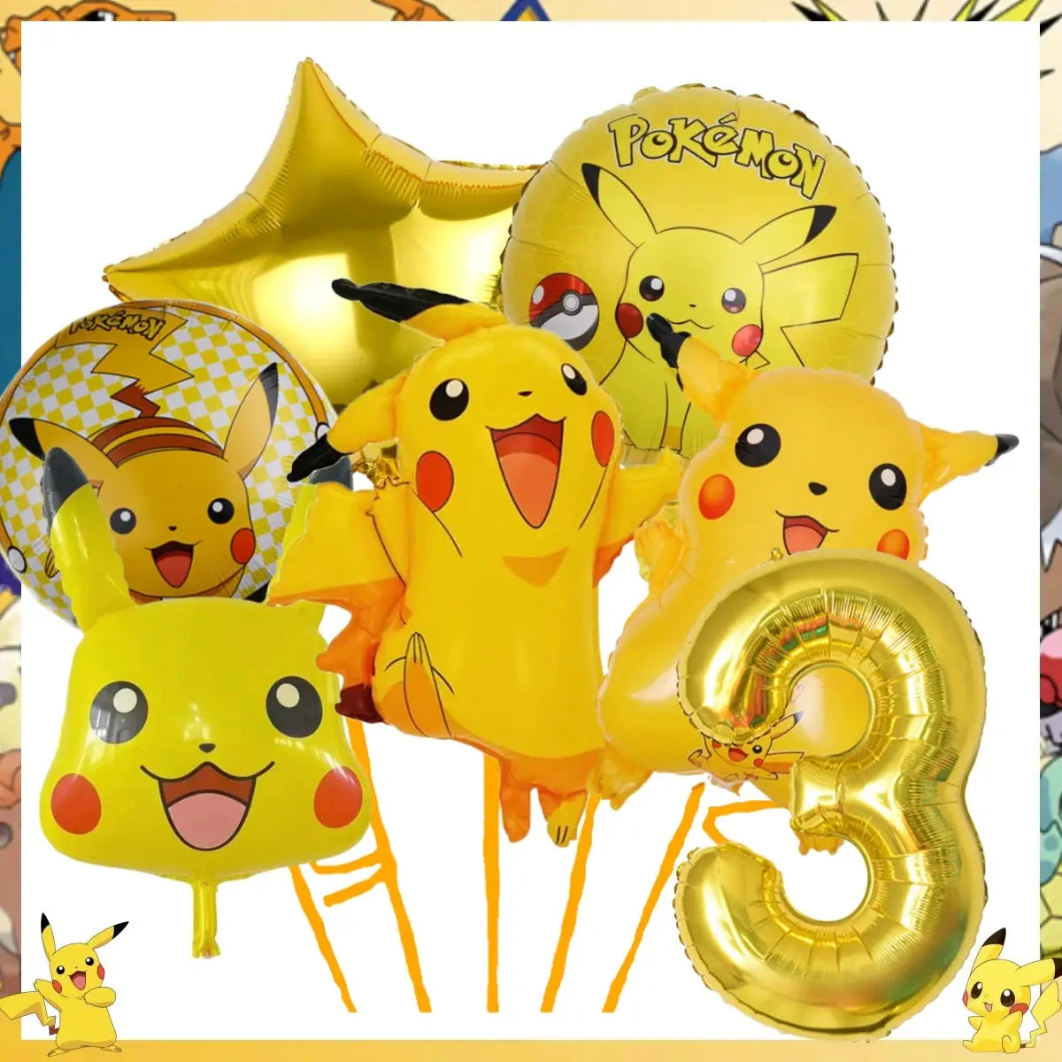 Pokemon Pikachu Birthday Party Decor Set Disposable Tableware Tablecloth Cups Plates Napkins Balloons Baby Shower Kids