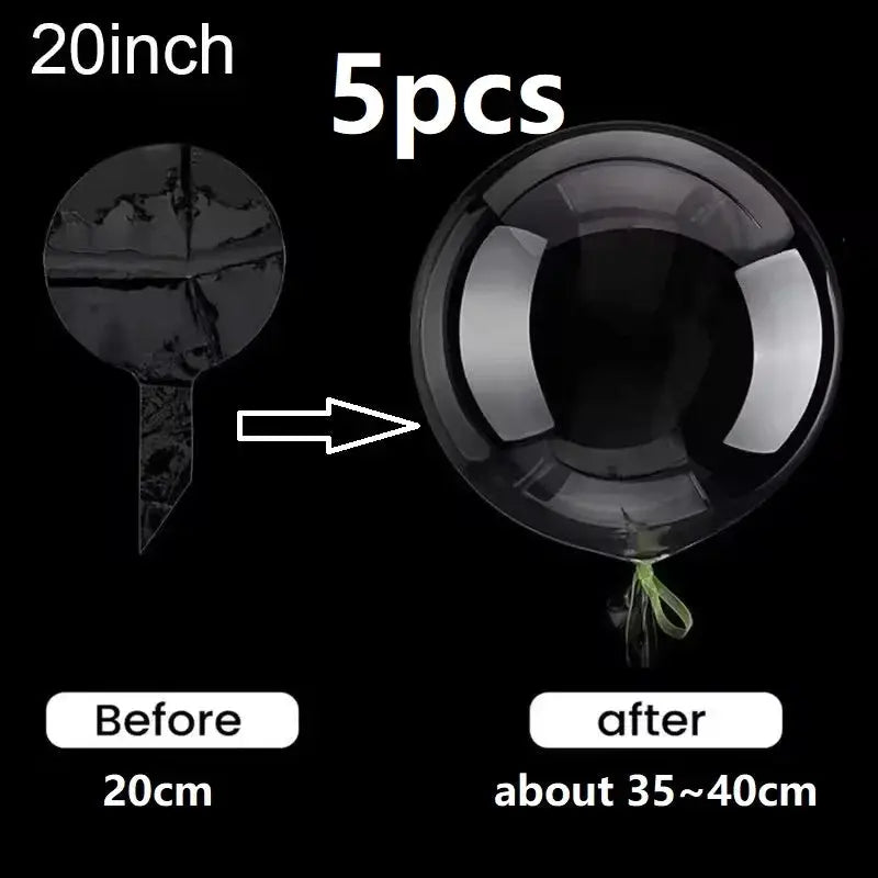 100 Pieces Per Roll Double Sided Removable Clear Stickers For Balloons And Party Decorations Christmas Wedding Birthday