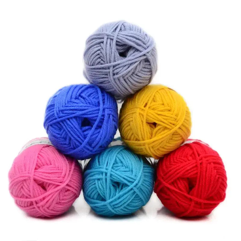 Milk Sweet Soft Cotton Baby Yarn Bamboo Blend Velvet Thick Wool For Hand Knitting And Crochet DIY Sweaters