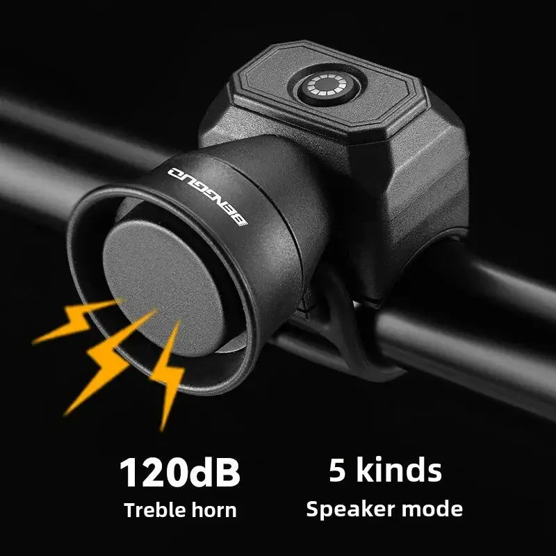 USB Charging Waterproof Mountain Bike Bell Electronic Horn For Safe Riding On All Weather Trails