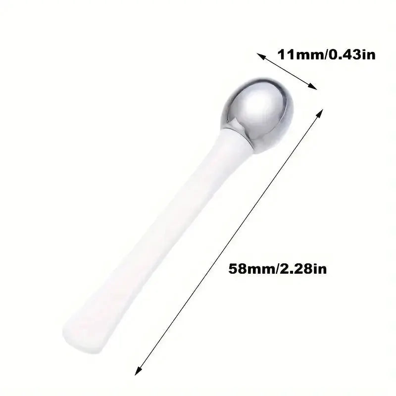 Eye Roller Massage Stick And Eye Cream Applicator Spatula Gold Alloy Facial Tool For Anti Wrinkle Skin Care