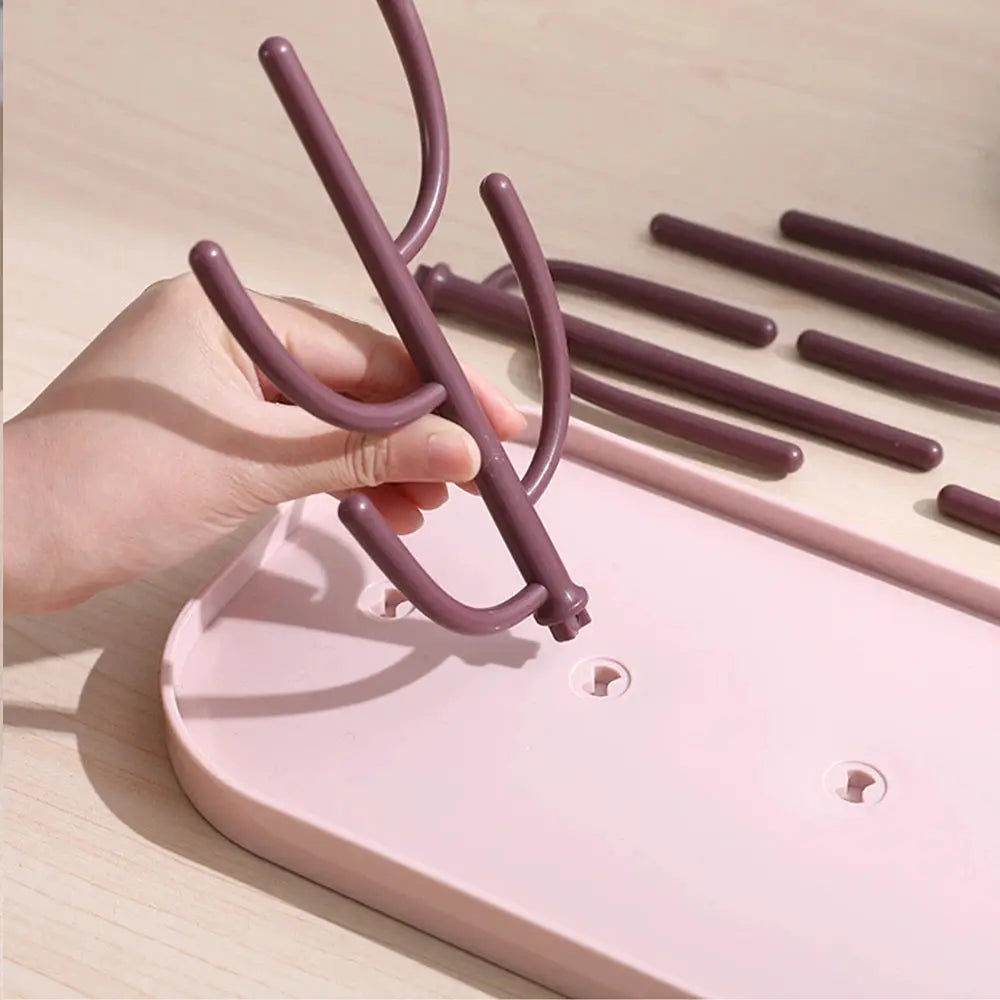 Tree Shaped Baby Bottle Drying Rack Dustproof Cup Drain Rack For Nursery Kitchen Easter Gift