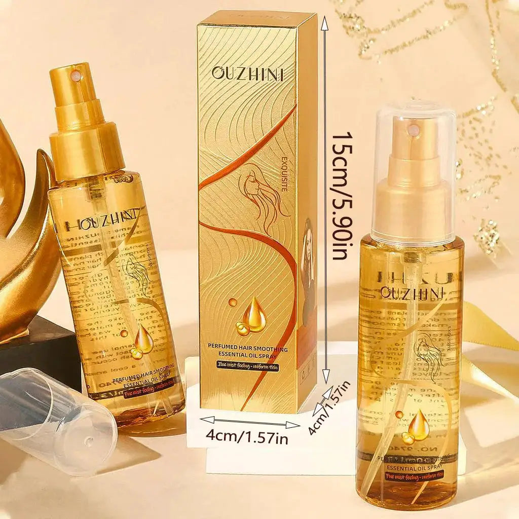 Deep Nourishing Hair Care Essential Oil Spray For Luster Repairing Damaged Hair And Frizz Control Fragrance