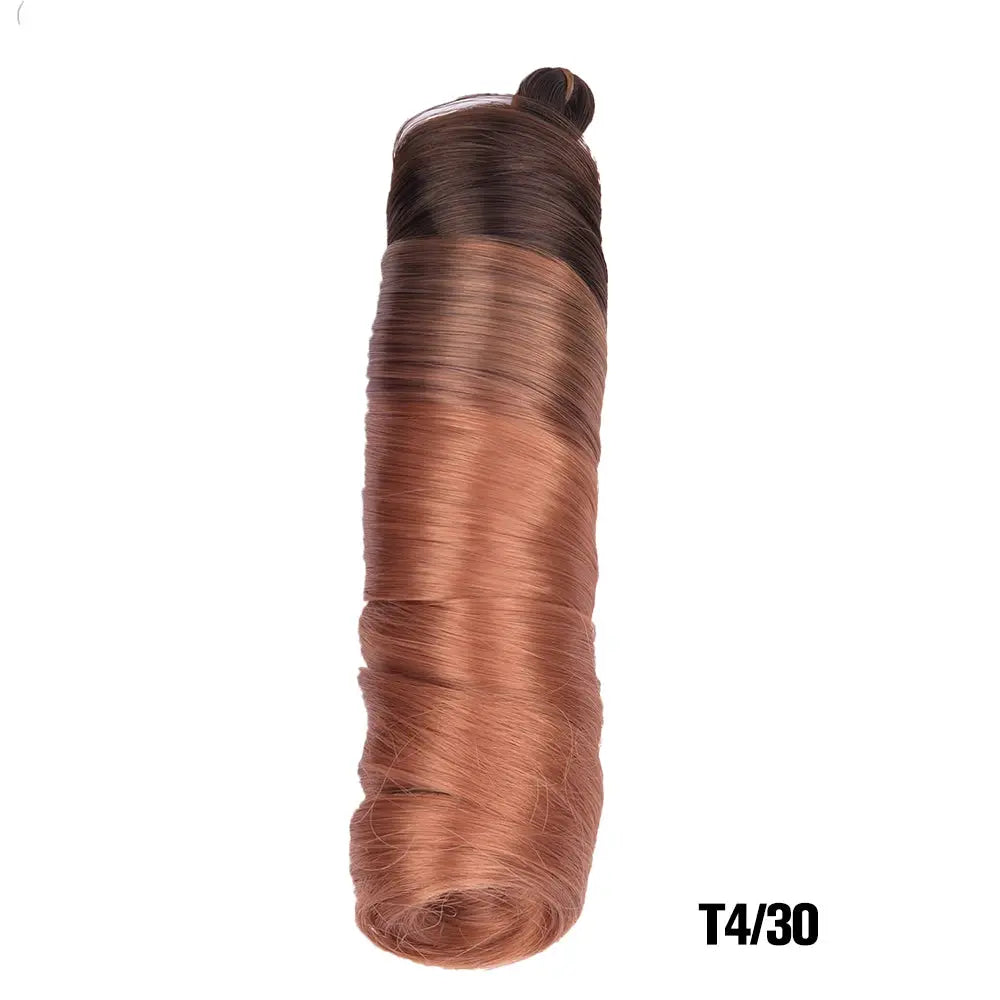 French Curls Braiding Hair 24in synthetic spiral braids, color T4/30, Simples Market