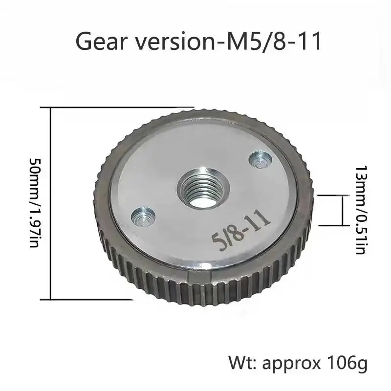 M10 Quick Release Self Locking Flange Nut With Pressing Plate Gear Type Accessories For Angle Grinder Polishing Discs