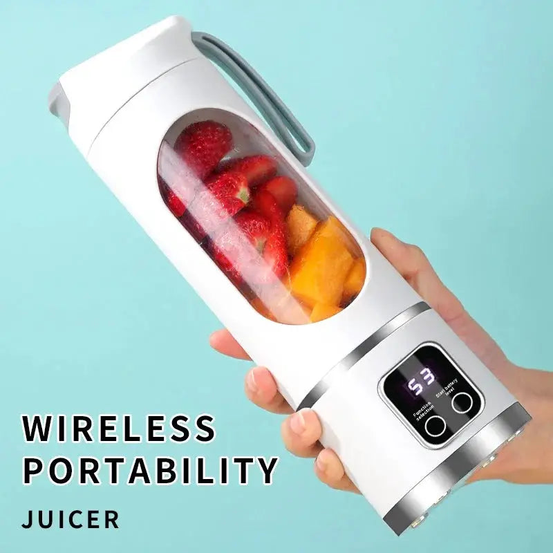 Portable Fruit Juicer 450ml USB Rechargeable Blender Ice Crusher
