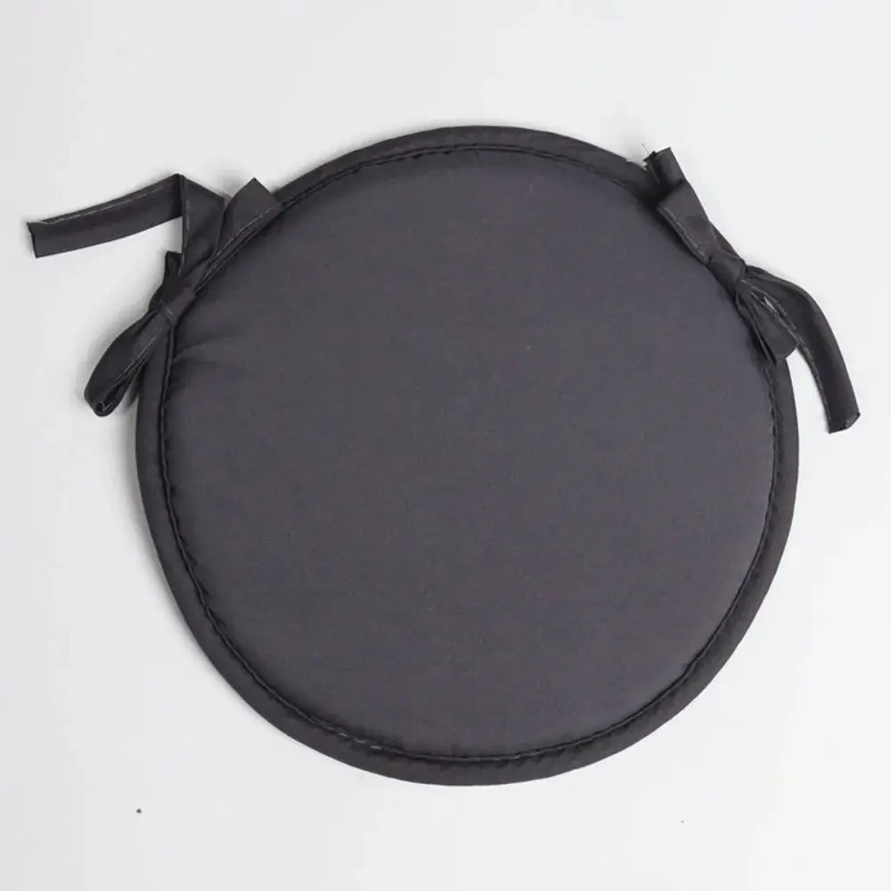 Simples Market thickened sponge round chair pad, 30x30 cm, candy color with drawstring ties, washable cushion cover
