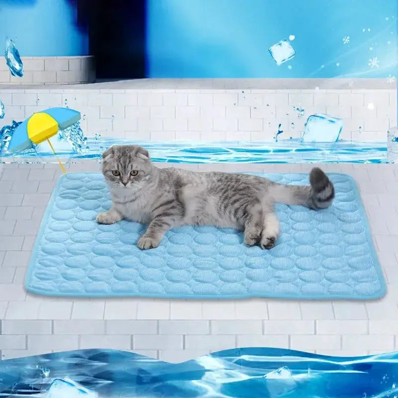Pet Ice Cooling Mat For Summer Cats And Small Dogs Sofa Nest Bed Sleeping Pad Durable Pet Cushion Blanket