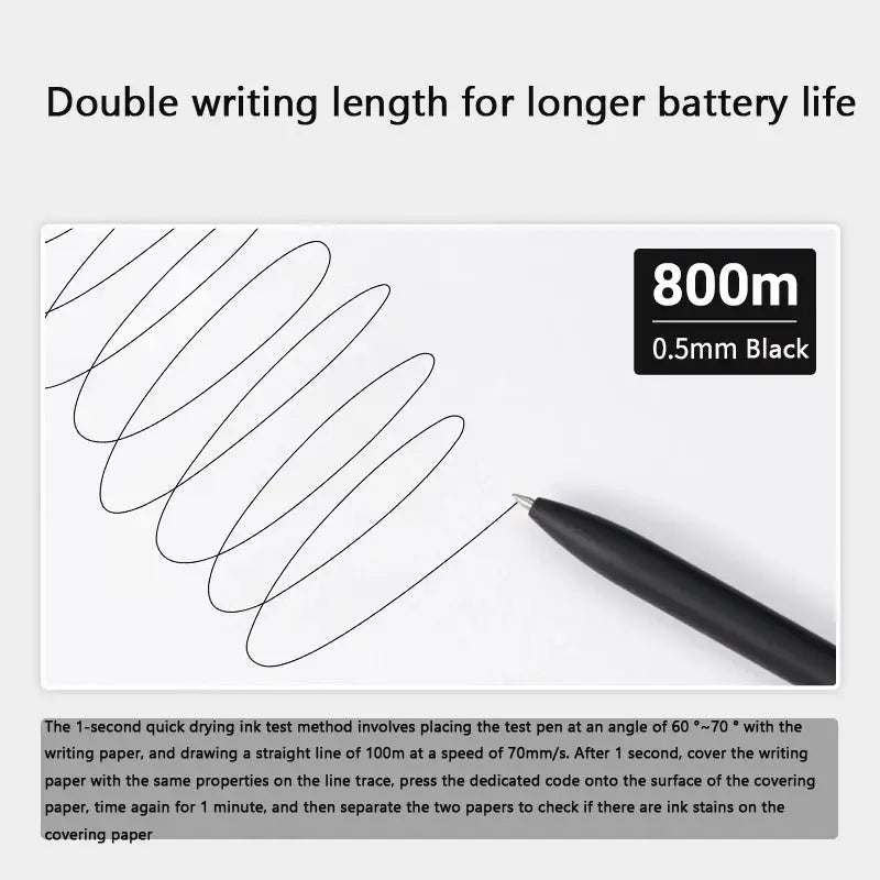 Simples Market KACO 0.5mm gel ink pen in black, quick-drying, smooth writing
