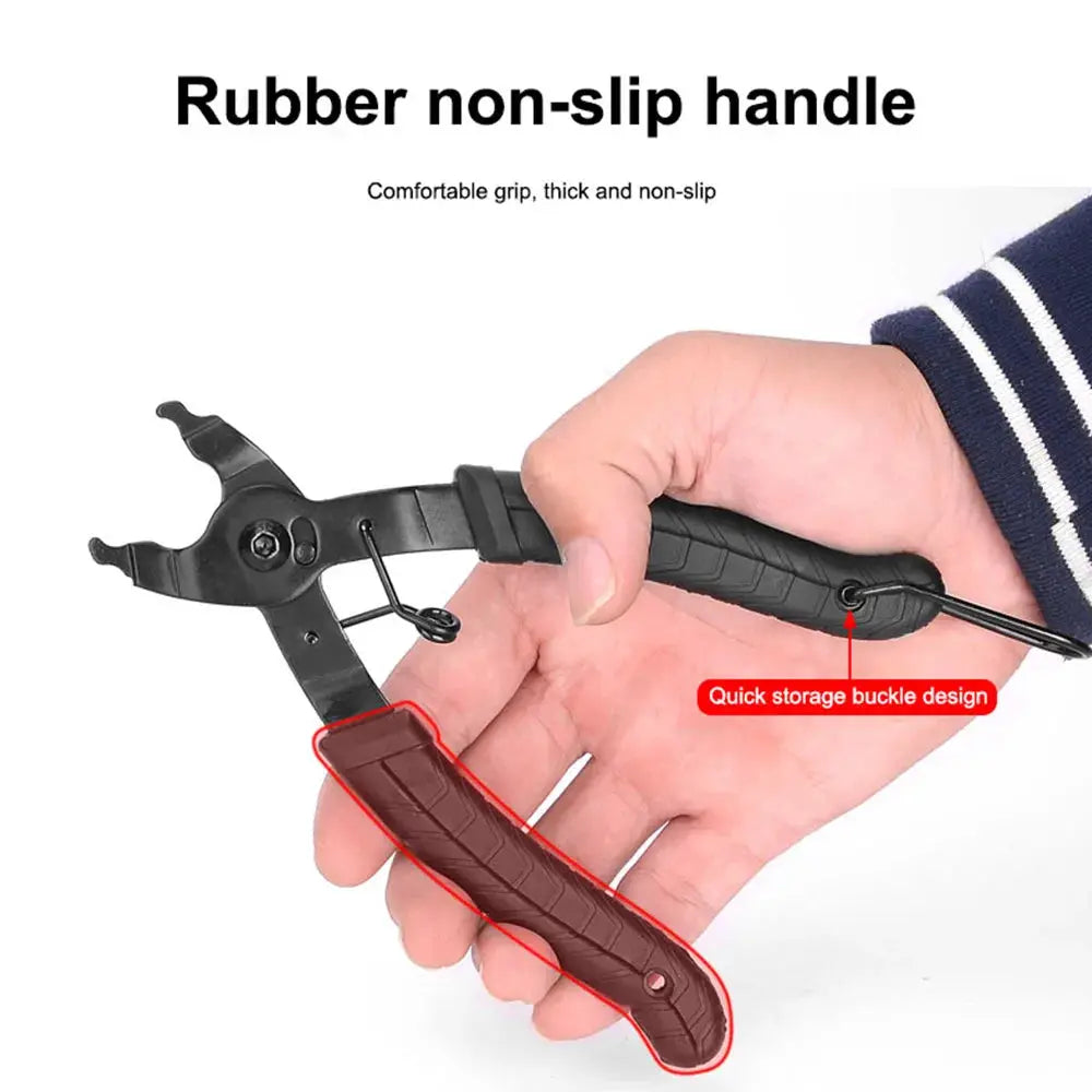 Bike Chain Quick Link Tool and Pliers for MTB Road Cycling Multi Link Clamp for Quick Link Installation and Removal