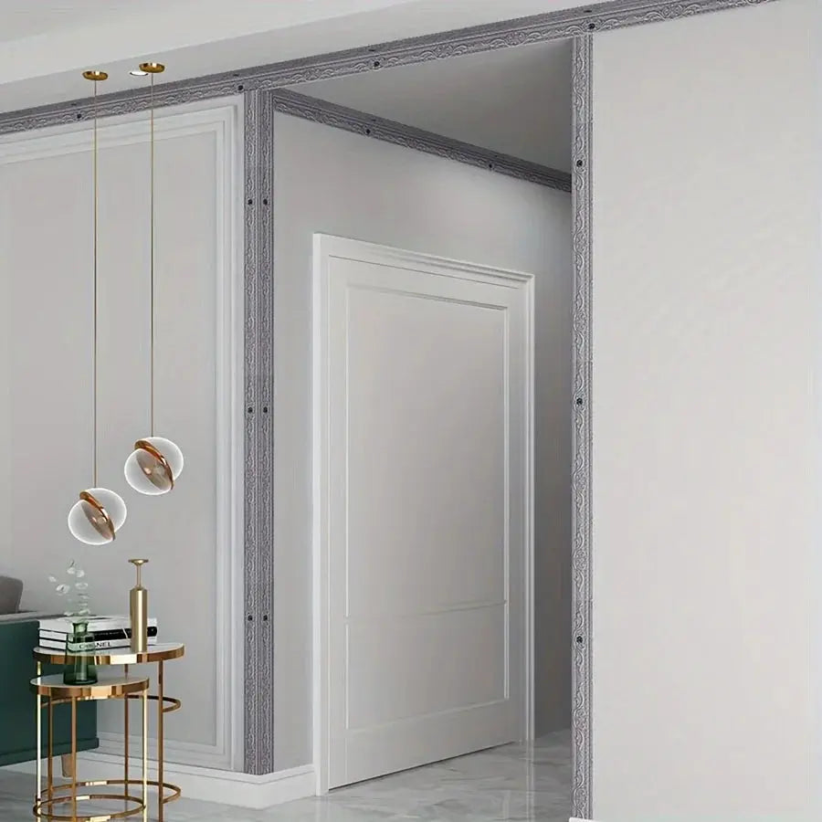 Simples Market 230cm foam wall edge strip stickers, self-adhesive waterproof decorative gray trim