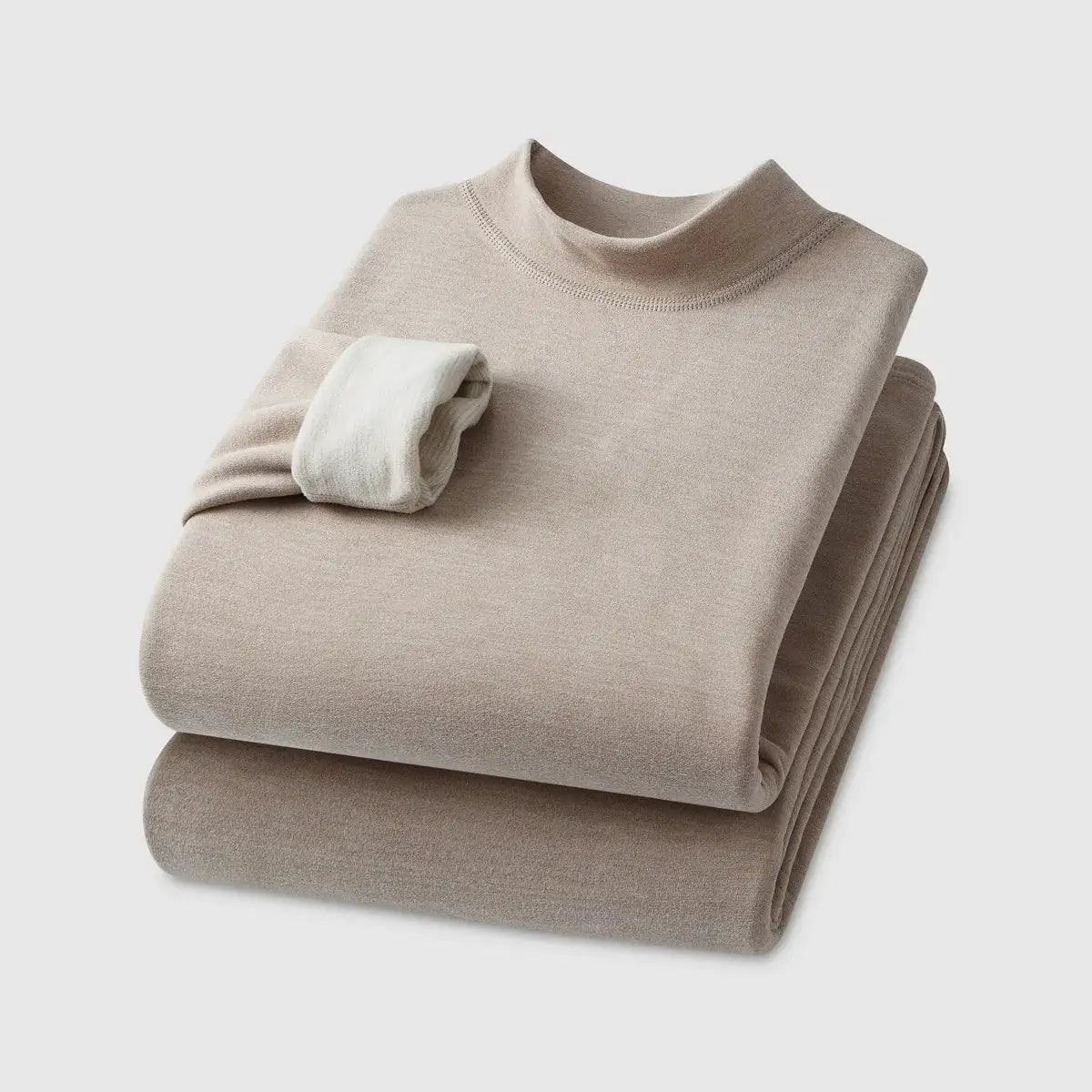 WarmWeave Cashmere Silk Thermal Underwear Set Unisex Padded Thickened Winter Warmth For Autumn And Winter Couples