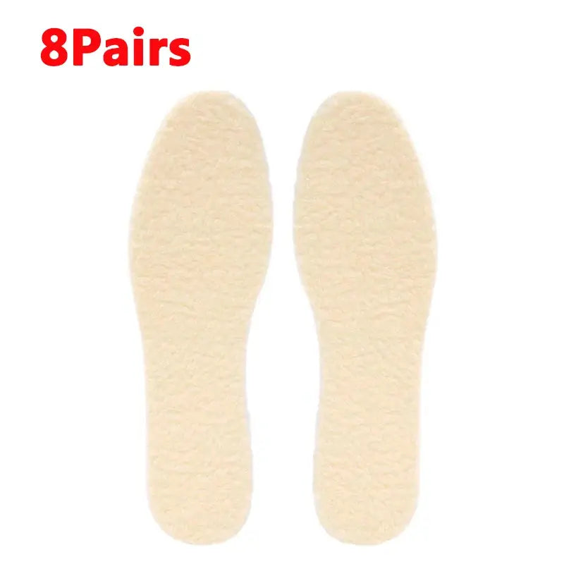 Unisex Winter Thermal Insoles Soft Plush Thickened Shoe Inserts For Men And Women Keep Feet Warm