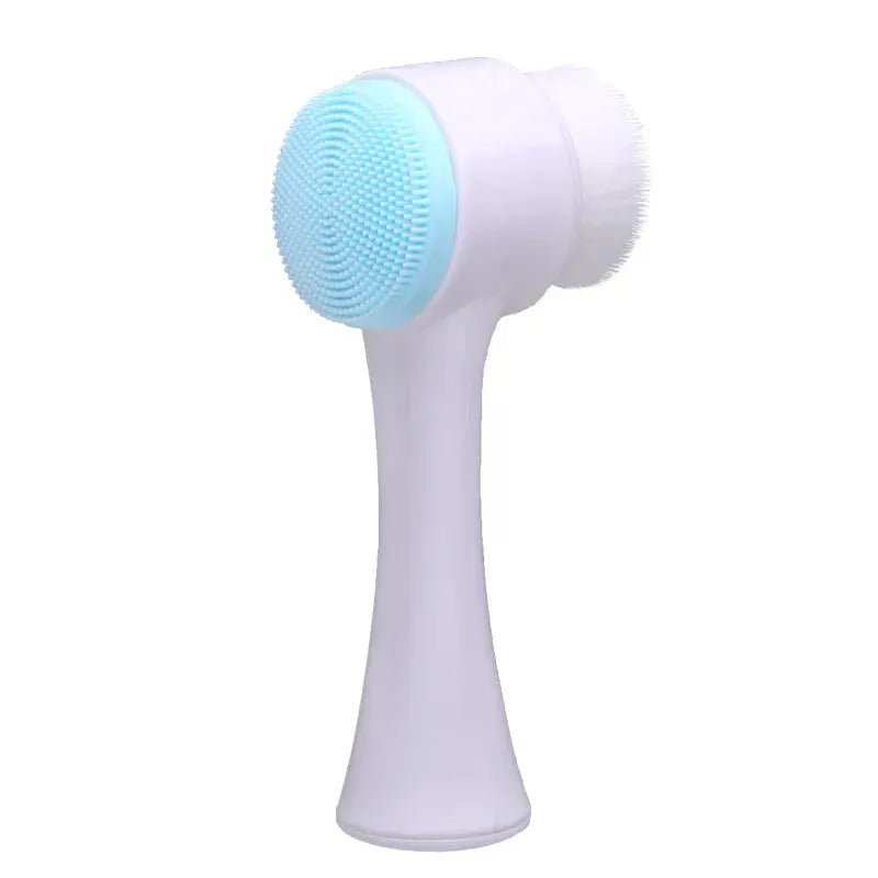 Lumina 3D Double Silicone Facial Cleansing Brush For Gentle Exfoliation Deep Pore Cleansing And Radiant Skin