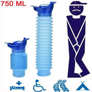 Portable Urinal Bucket for Outdoor Use and Travel Unisex Reusable Shrinkable Emergency Camping Toilet