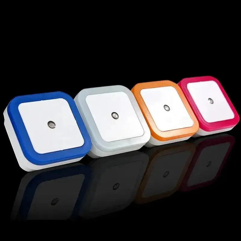 LumaNova Wireless Sensor LED Night Light EU Plug Mini Square Auto On In Darkness Low Power Zero Point Five Watt