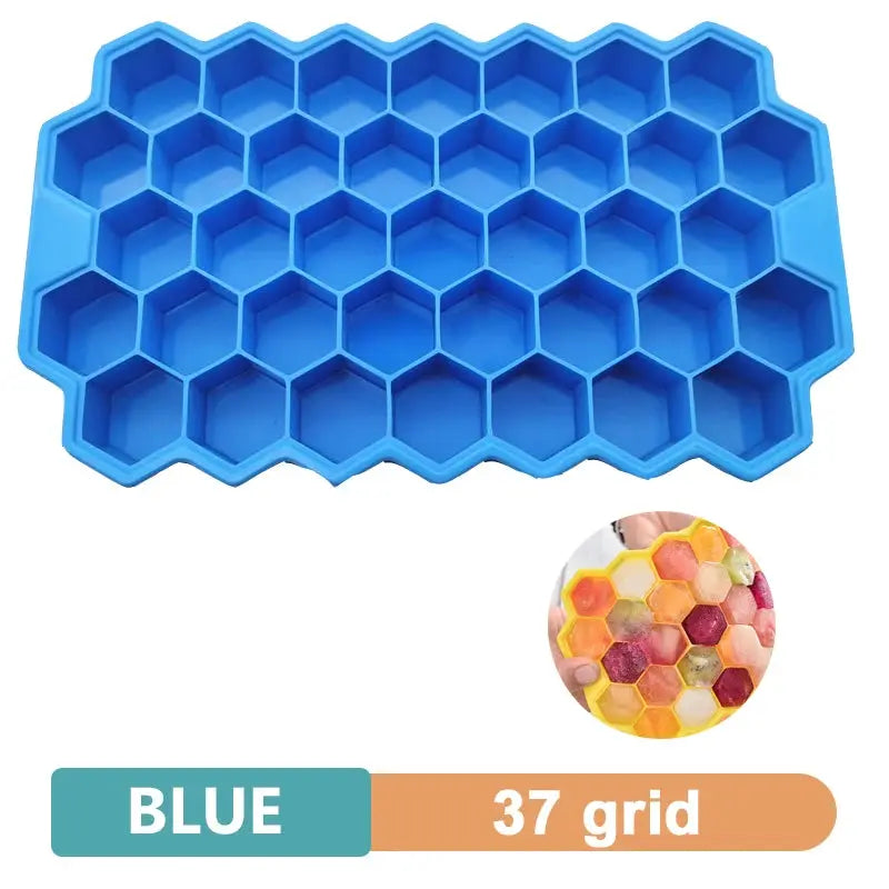 4 6 8 15 Grid Silicone Ice Tray Mold Large Food Grade Ice Cube Tray Square DIY Ice Maker