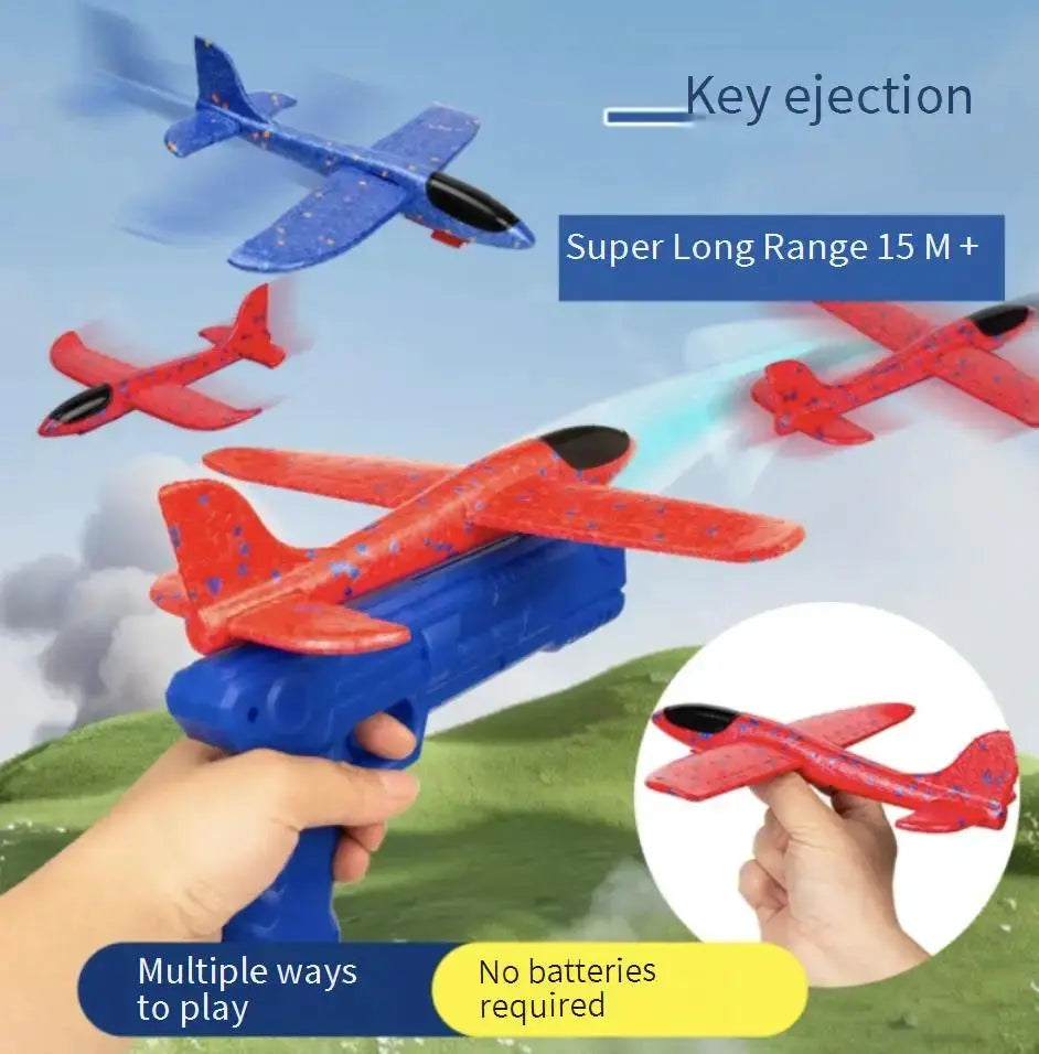 Mini Carrot Flying Disc Launcher Toy Gun For Outdoor Battle Games Safe Soft Bullet Fun For Multi Person Play