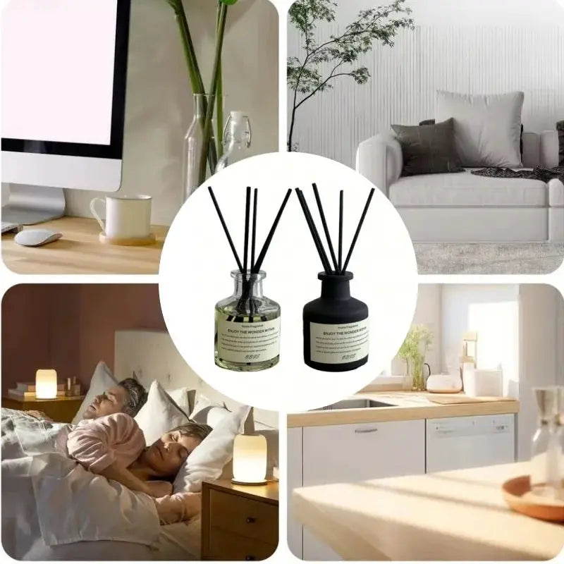 50ml Freesia Jasmine Reed Diffuser With Fragrance Oil Flameless Home Air Freshener For Living Room