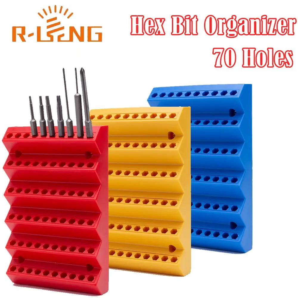 70 Slot Hex Bit Holder Organizer For One Quarter Inch Hex Screwdriver Bits And Drill Bits Storage Case