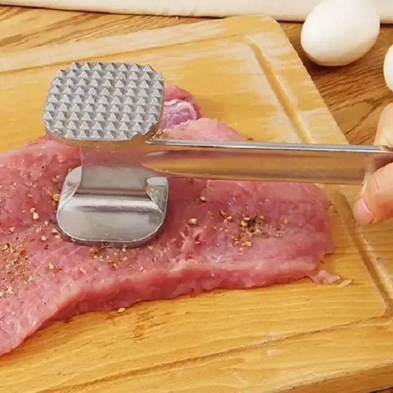 PrimeZinc Meat Tenderizer Hammer Mallet Zinc Alloy Eco Friendly Kitchen Tool For Beef Chicken Pork