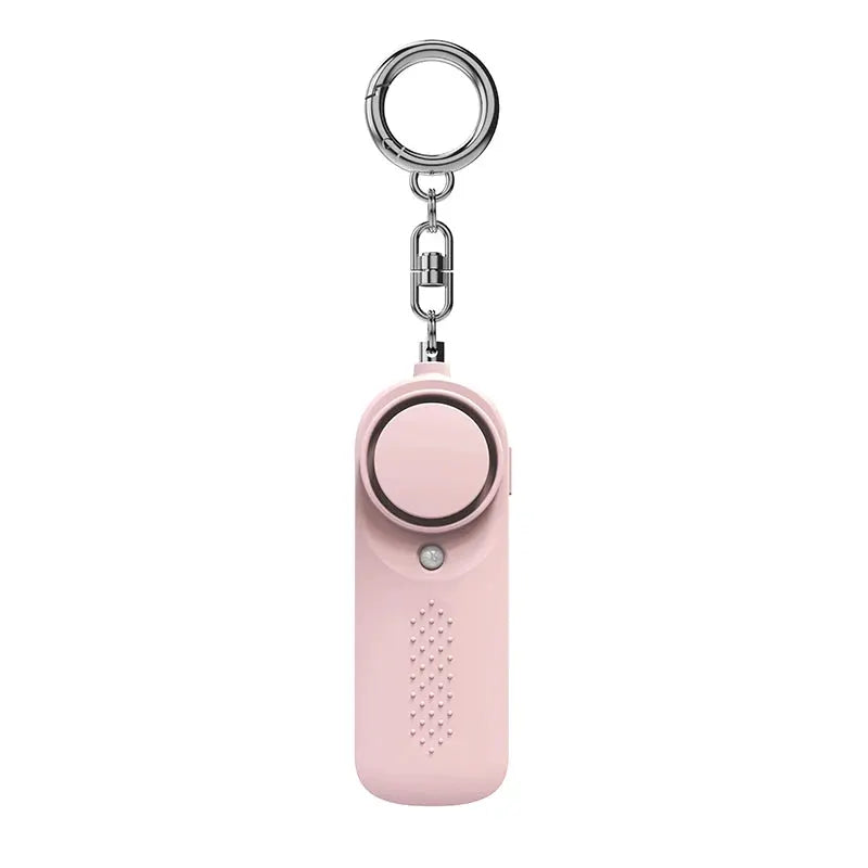 Personal defense alarm keychain, pink 130dB Protect Alert by Simples Market with a large circular button