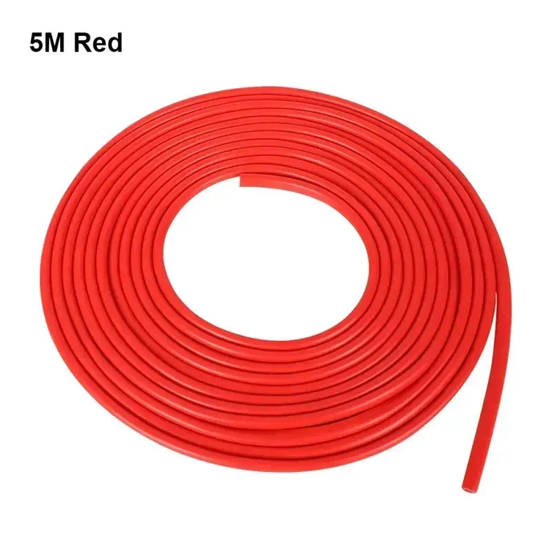 5M Car Door Edge Protector Strip U Type Rubber Moulding Trim With Adhesive Seal Guard Sticker
