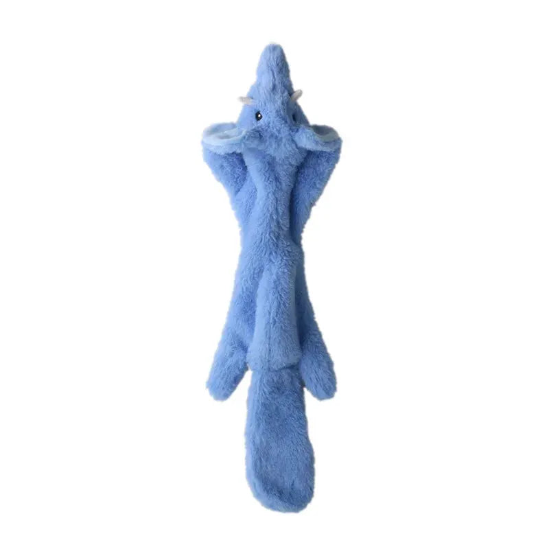 No Stuffing Simulated Animal Dog Toy With Squeakers Durable Plush Crinkle Squeaky Chew Toy For Fetching