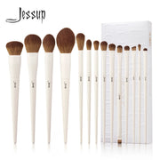 Jessup 14 Piece Synthetic Makeup Brush Set For Face And Eye Kit Flawless Professional Results