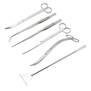 Findixpet Aquarium Scissor Tools Set Stainless Steel Tweezers Plant Wave Scissors Cleaning Accessories Storage Holder