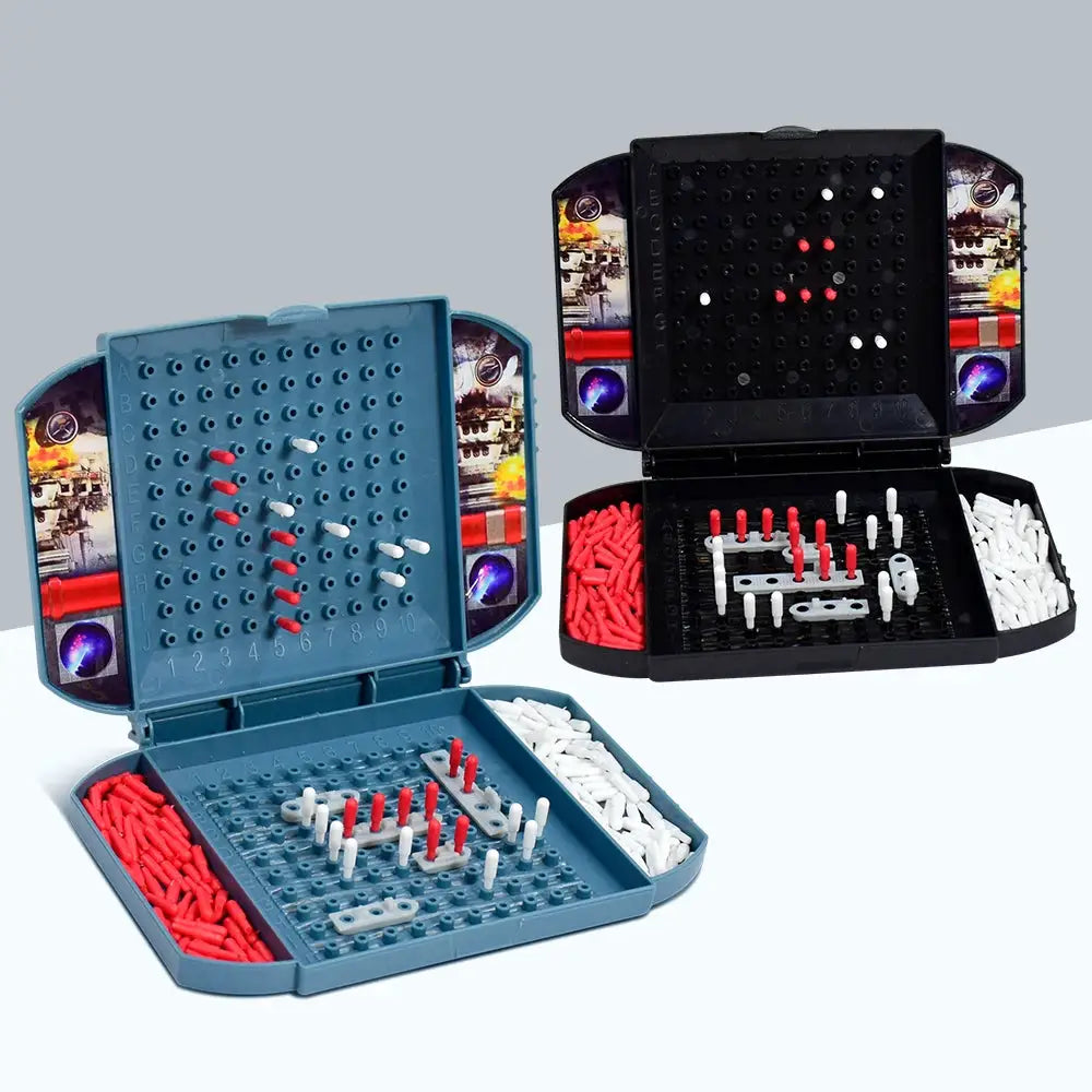 Two Player Battleship Board Game For Kids Navy Warship Theme Classic Naval Combat Strategy Tabletop Game
