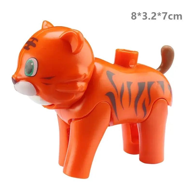 Big Building Blocks Zoo Animals Set Compatible Large Bricks For Kids Fun Assembly Toys Party Gift
