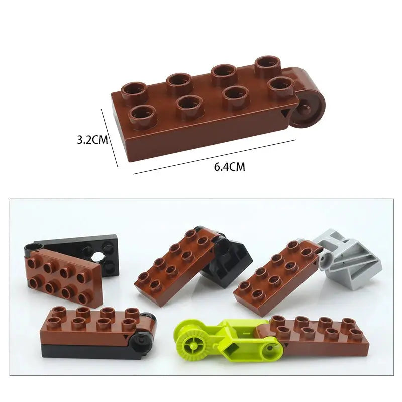 Big Building Blocks Traffic Mechanical Construction Set For Kids Compatible Large Bricks Educational Science Toy Gift