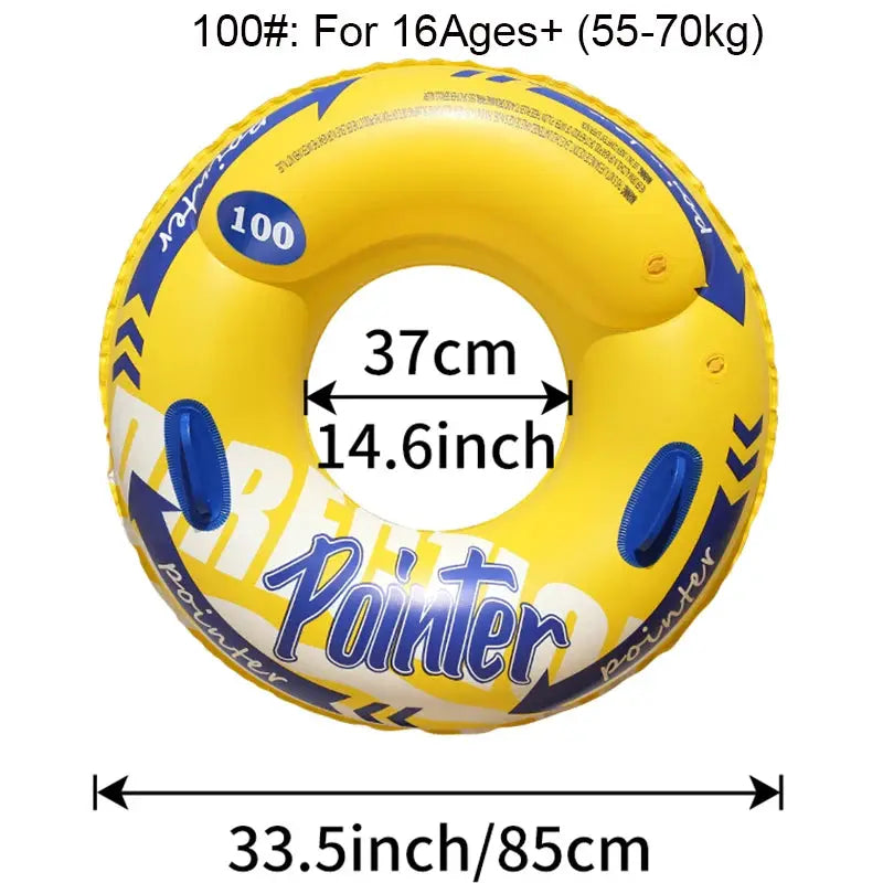 Double Balloon Inflatable Swimming Ring for Adults Beach Toys Pool Floaties Inner Tube Durable Comfort