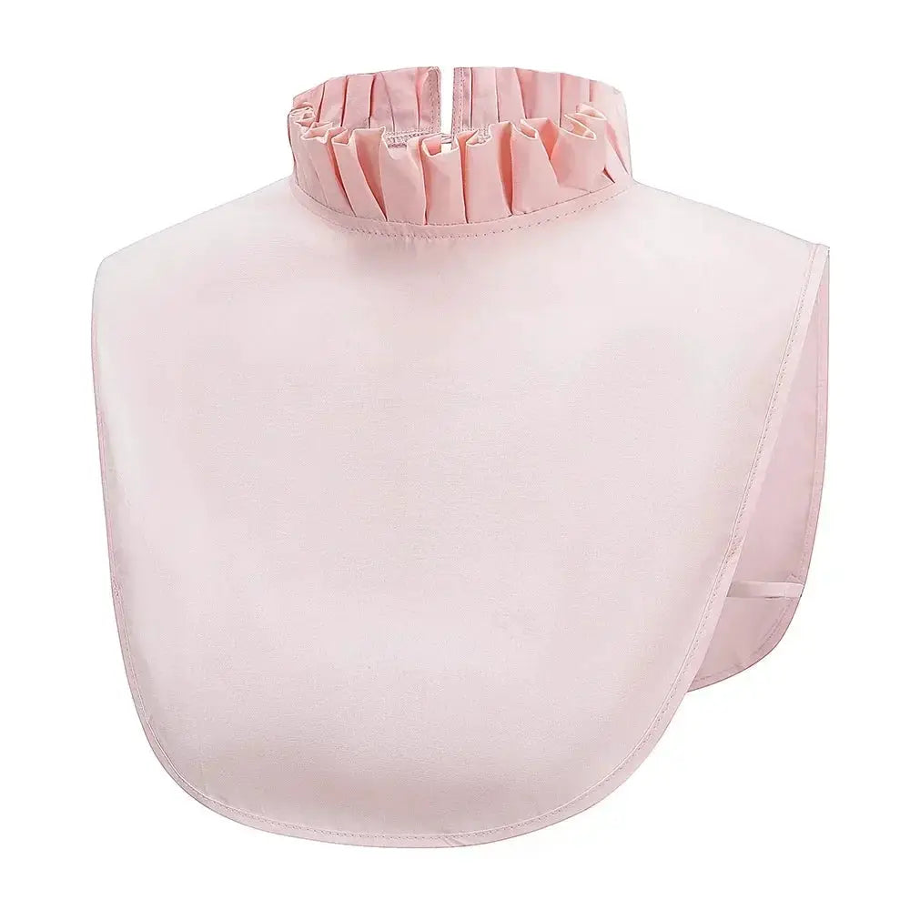 Detachable White Faux Collar With Front Tie For Women And Girls Vintage Lace Blouse Collar