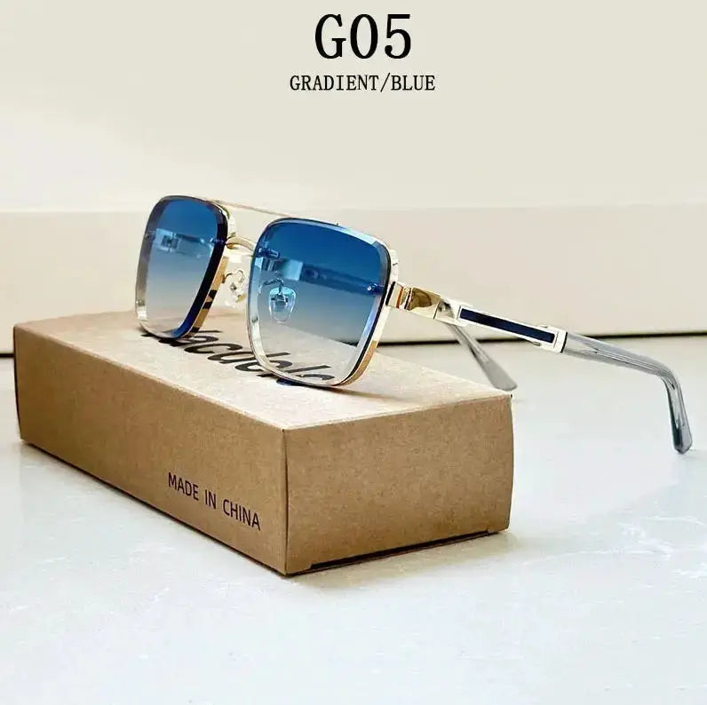 NovaLux Unisex Square Sunglasses Luxury Vintage Design With Lightweight Aluminium Magnesium Frame TAC Lenses