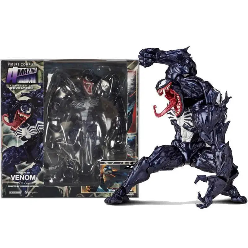 Venom Carnage SpiderMan Legends Action Figure Jointed Movable Face Statue Collectible Toy
