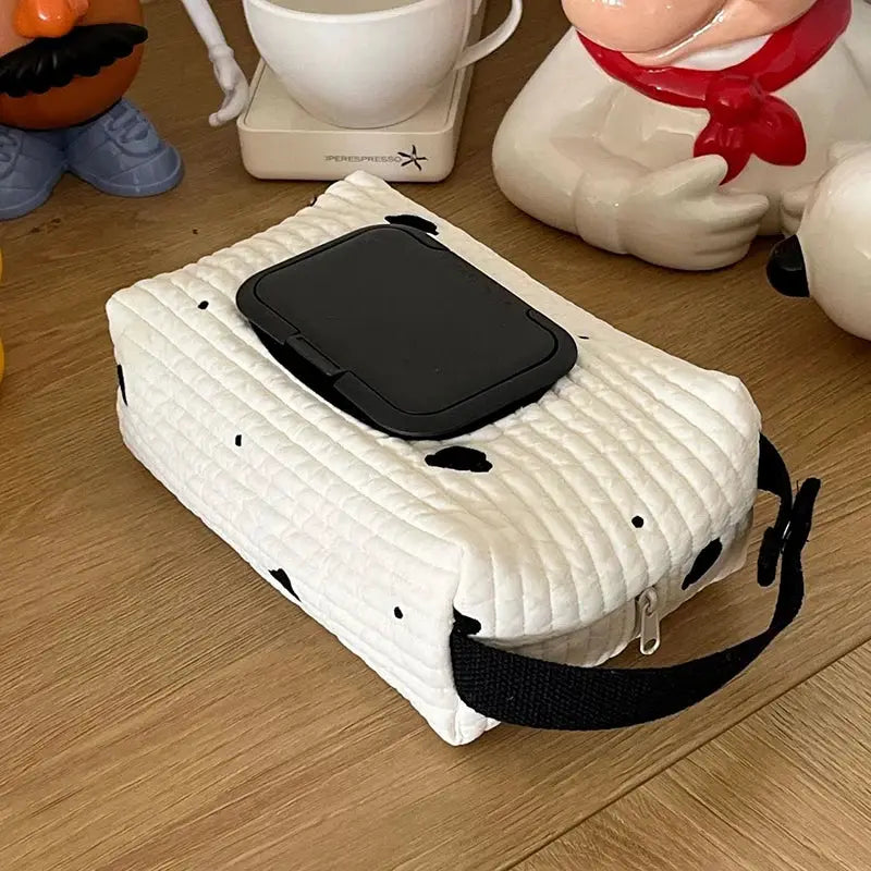 Cartoon Critter Car Tissue Box Holder With Flippable Animal Cover For Wet Wipes And Napkins