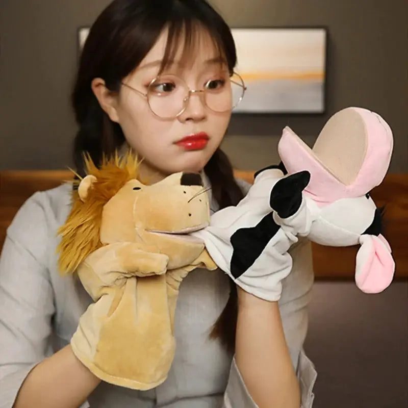 Hand Finger Puppets Cartoon Plush Toys For Party Supplies And Family Gatherings Imaginative Play
