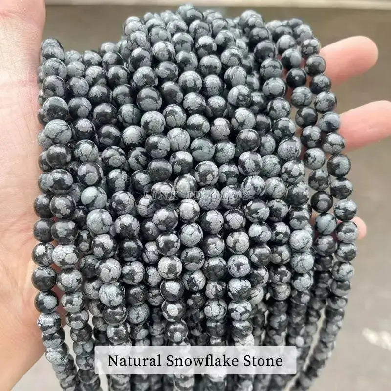 Natural Stone Golden Obsidian Irisation Round Beads 4mm 6mm 8mm 10mm 12mm Spacer Jewelry Making Bracelet Necklace