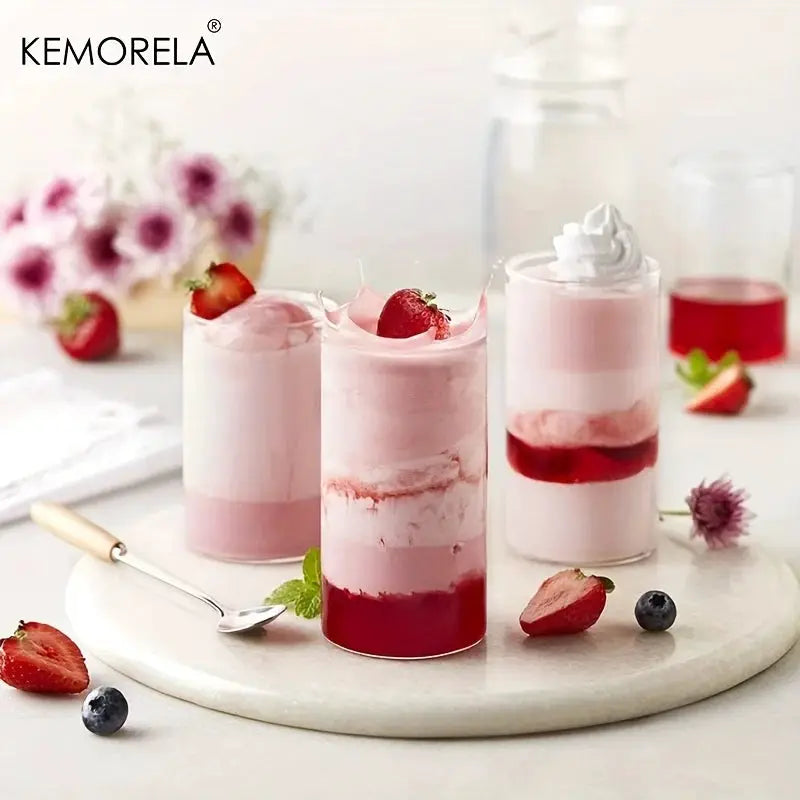 Borosilicate Glass Drinking Glass Set 4 Or 6 Pieces 15 Oz 19 Oz BPA Free Heat Resistant Dishwasher Safe