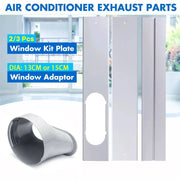 Newest Portable Window Kit Slide Plate Adjustable Adaptor Wind Shield Exhaust Hose Tube Connector For Air Conditioners