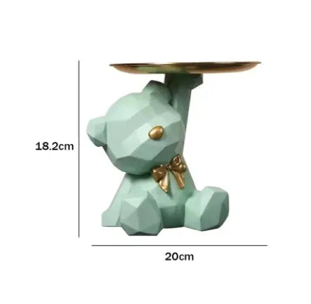 Kawaii Geometric Butterfly Bear Tray Desktop Organizer For Living Room Home Decor And Small Item Storage