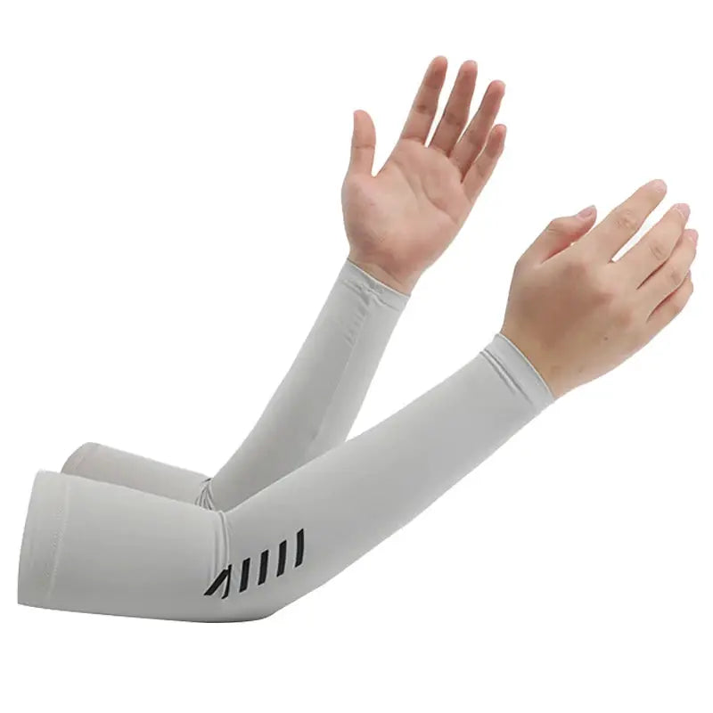 Men's Ice Silk Sunscreen Sleeves For Summer UV Protection Driving And Cycling Outdoor Arm Covers
