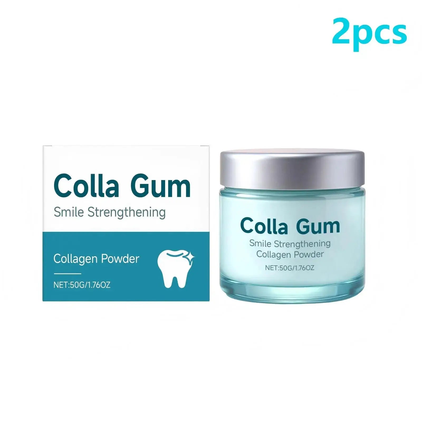 Colla Gum collagen powder dental kit by Simples Market, 2pcs