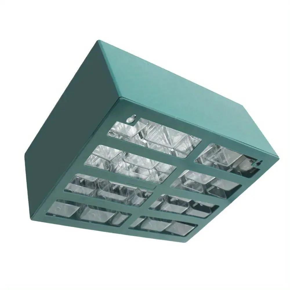 Simples Market 25-grid wall-mounted parts box in green metal with clear drawers for screws and small components.