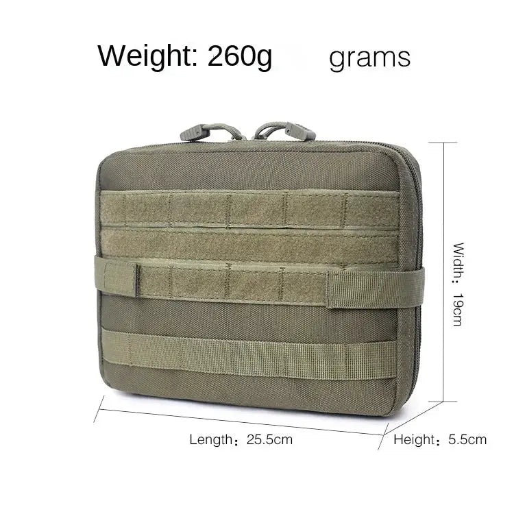 MOLLE EMT medical pouch in olive drab nylon for tactical outdoor EDC gear