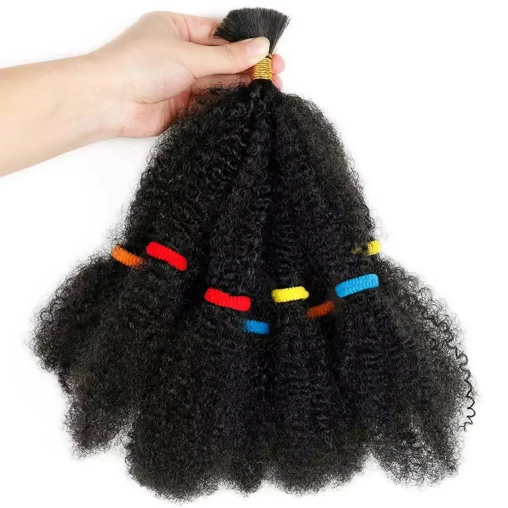 Afro Kinky Bulk Hair 12 Inch Synthetic Afro Twist Braiding Hair 1 Pack 10 Strands Crochet Locks